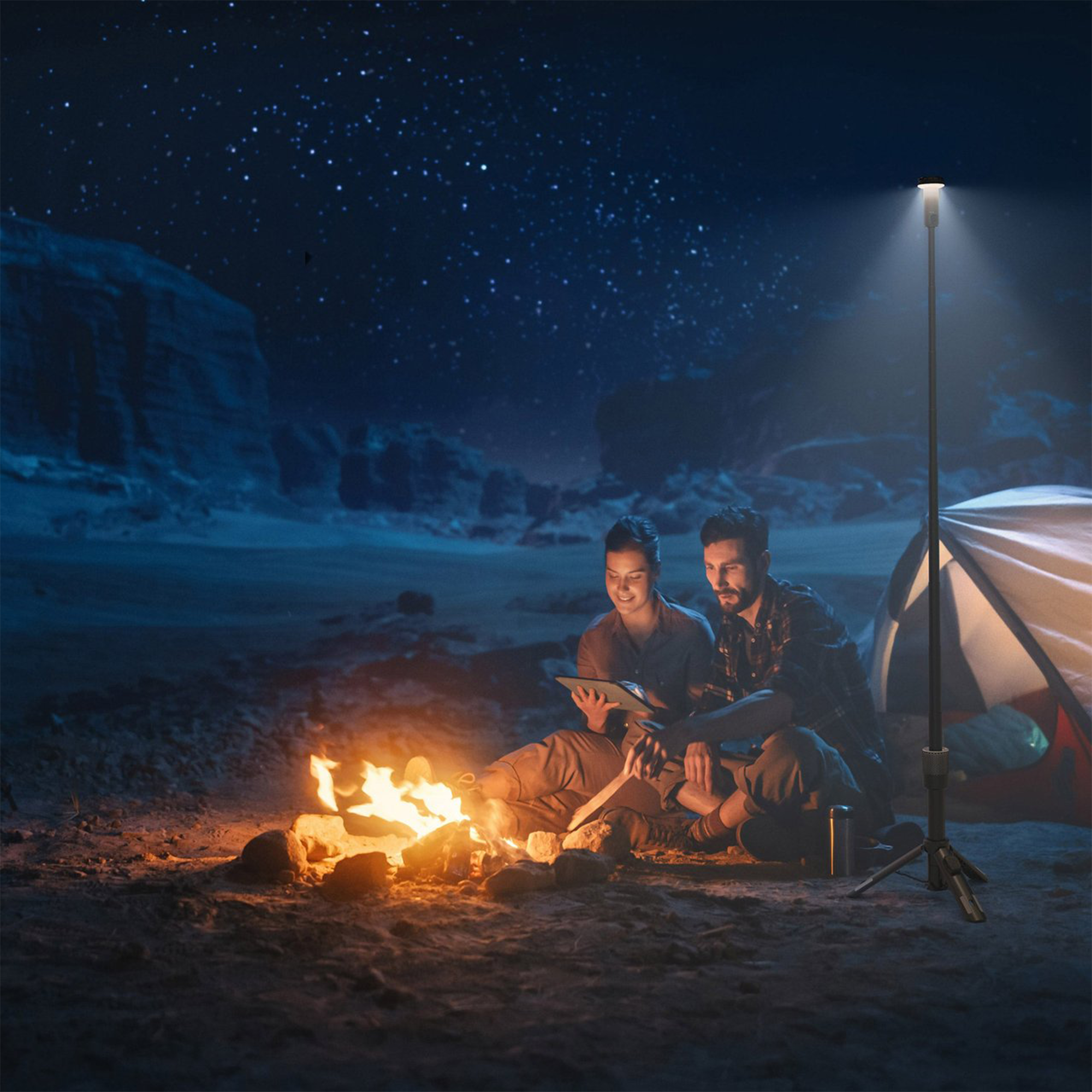 Infinity X1 2000 Lumen Telescopic Camp Light